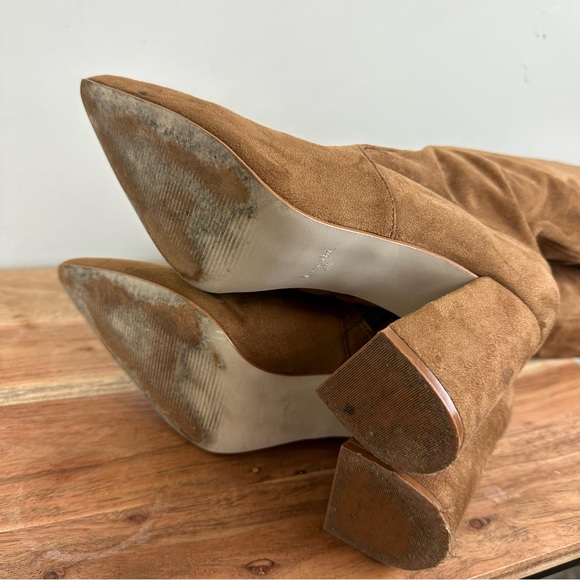 Steve Madden Jacoby Womens Faux Suede Block Heel Knee-High Boots Over The Knee - Picture 11 of 13